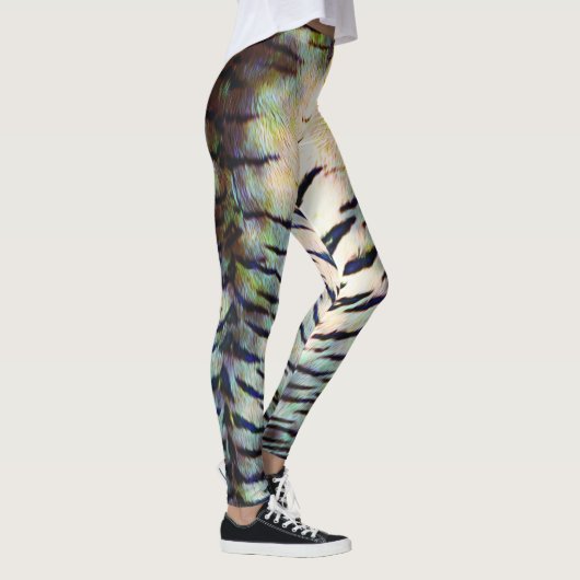 Leggings Impression de la peau du tigre électrique (Droite)