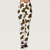 Leggings Impression de la vache Brown (Dos)