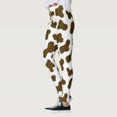 Leggings Impression de la vache Brown (Gauche)