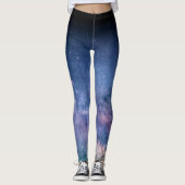 Leggings Impression de l'espace de galaxie (Devant)