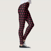 Leggings Impression de lèvres Fuchsia (Droite)