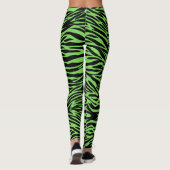 Leggings Impression de Lime gree Zebra (Dos)