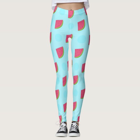Leggings Impression de pastèque (Devant)