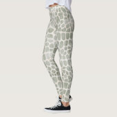 Leggings Impression de peau de crocodile à l'aquarelle rust (Gauche)