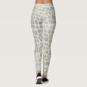 Leggings Impression de peau de crocodile à l'aquarelle rust (Dos)