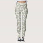 Leggings Impression de peau de crocodile à l'aquarelle rust (Devant)
