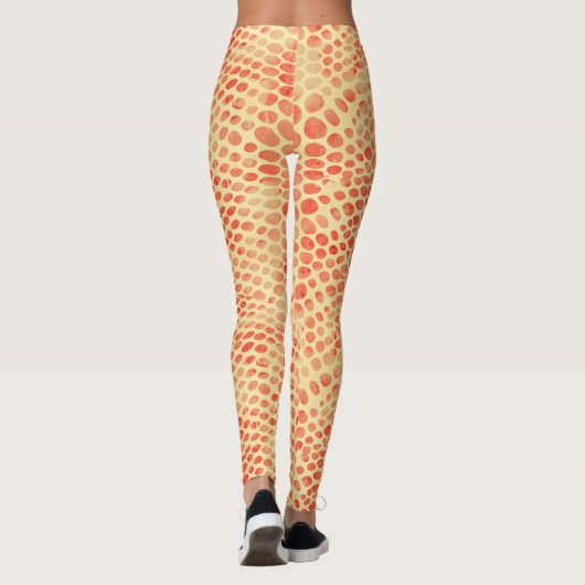 Leggings Impression de serpent aquarelle (Dos)