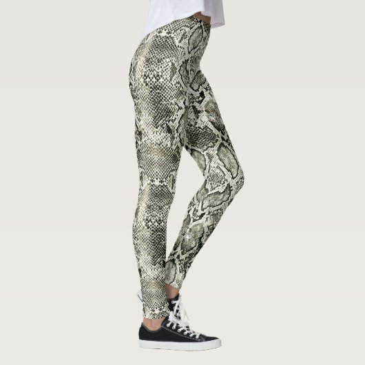 Leggings Impression de serpent blanc (Droite)