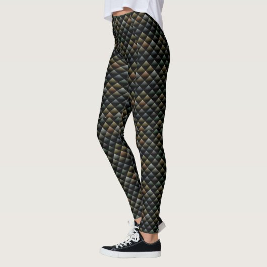 Leggings Impression de serpent foncé (Gauche)