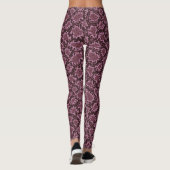 Leggings Impression de serpent rose (Dos)