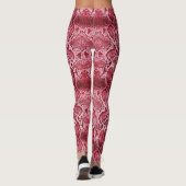 Leggings Impression de serpent rose chaud (Dos)