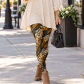 Leggings Impression de texture abstraite de chats sauvages