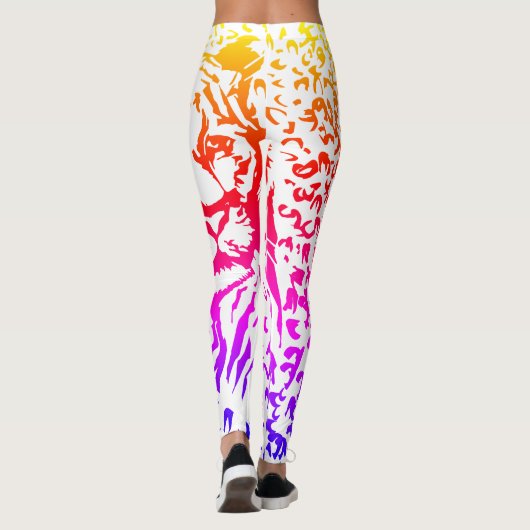 Leggings Impression de tigre (Dos)