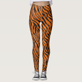 Leggings Impression de tigre d'aquarelle (Devant)