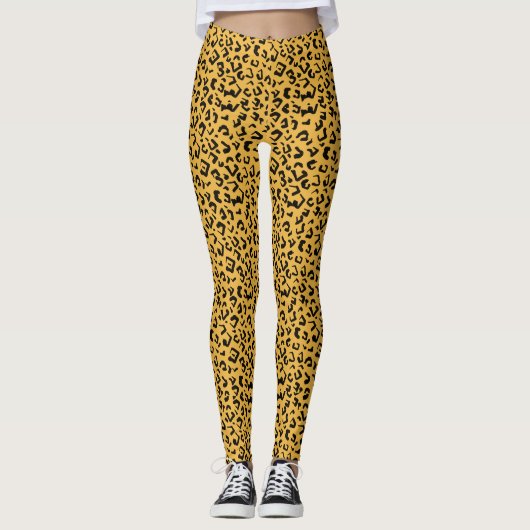 Leggings Impression de tigre exotique (Devant)