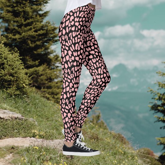 Leggings Impression de tigre noir