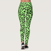 Leggings Impression de tigre vert clair (Dos)
