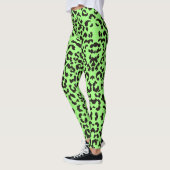 Leggings Impression de tigre vert clair (Gauche)