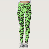 Leggings Impression de tigre vert clair (Devant)