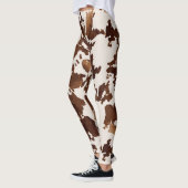 Leggings Impression de vache noir Brown (Gauche)