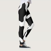 Leggings Impression de vache noir et blanc Halloween (Droite)