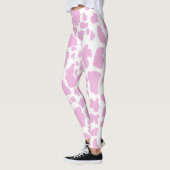 Leggings Impression de vache rose (Gauche)