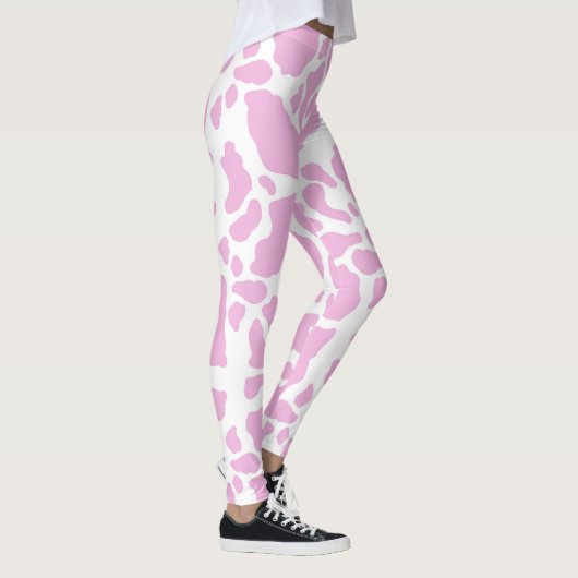 Leggings Impression de vache rose (Droite)