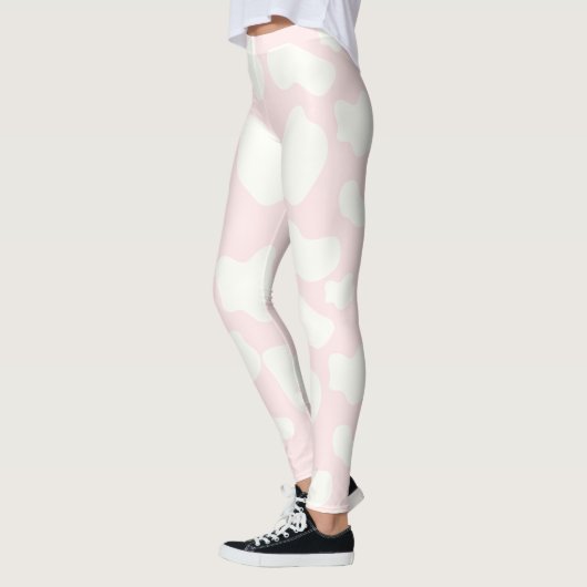 Leggings Impression de vache rose (Gauche)