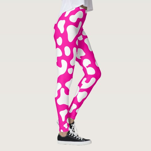 Leggings Impression de vache rose (Droite)