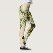Leggings Impression d'oiseau Grackle violet d'Audubon Botan (Droite)