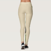 Leggings Impression d'oiseau Grackle violet d'Audubon Botan (Dos)