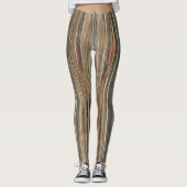 Leggings Impression en bois d'écorce (Devant)