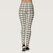 Leggings impression en courbes noir et blanc (Dos)