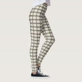 Leggings impression en courbes noir et blanc (Droite)
