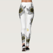 Leggings Impression en gris (Dos)