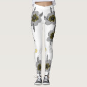 Leggings Impression en gris (Devant)