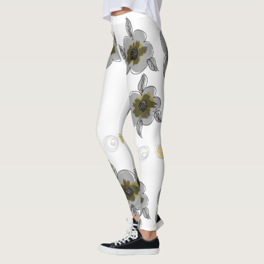 Leggings Impression en gris (Gauche)