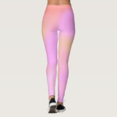 Leggings Impression en marbre clair clair rose pâle (Dos)