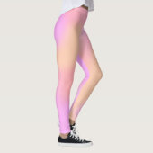 Leggings Impression en marbre clair clair rose pâle (Droite)