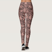Leggings Impression florale de tigre (Dos)