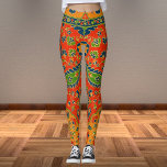 Leggings Impression florale persane décorative<br><div class="desc">Impression florale persane décorative</div>