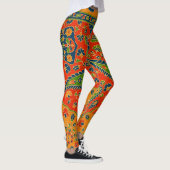 Leggings Impression florale persane décorative (Droite)