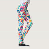 Leggings Impression florale Whimsical Bohème surdimensionné (Droite)