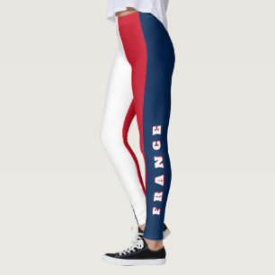 Leggings Impression France personnalisée   Drapeau français