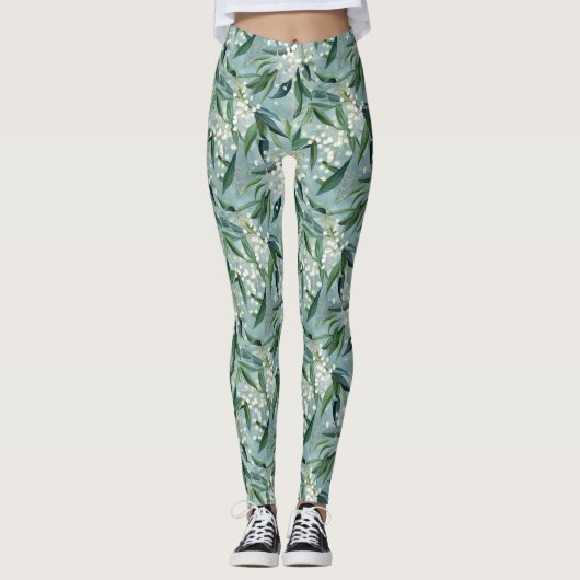Leggings Impression générale Gypsophila & Eucalyptus (Devant)