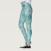 Leggings Impression géode de cristal d'aqua. La beauté de l (Gauche)