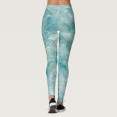 Leggings Impression géode de cristal d'aqua. La beauté de l (Dos)