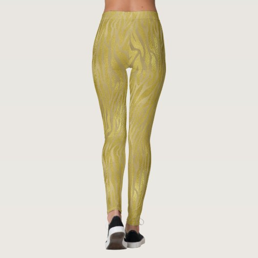 Leggings Impression Gold Zebra (Dos)