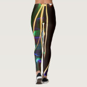 Leggings Impression graphique Laser Light Lines (Dos)