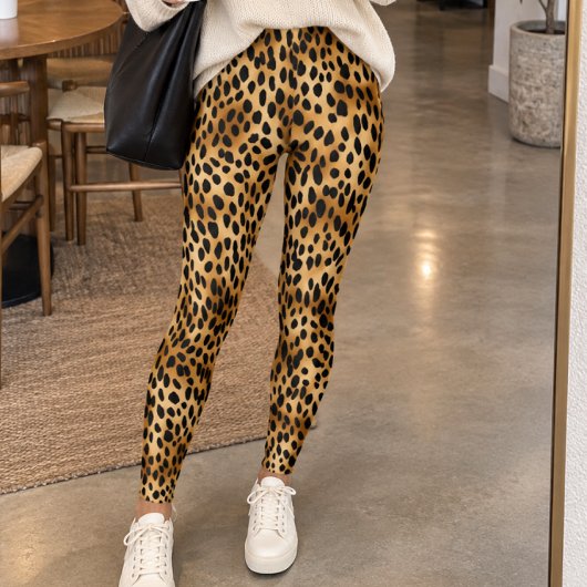 Leggings Impression guépard sauvage classique